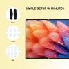 4K HD Projector Screen 16:9 120 Inch, Washable Wrinkle-Resistant Portable Foldable Movie Screen with Hooks Kit, for Gaming& Outdoor Camping view 2