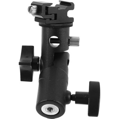 Toddmomy Adjustable Flash Light Bracket with Swivel Metal Umbrella Stand Compatible with DSLR Cameras External Flashes and Video LED Lights Holder for Professional Photography