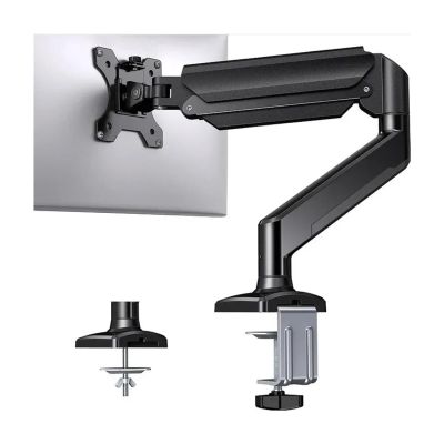 ADBWEKKF Single monitor stand arm computer aluminum alloy desktop stand screen adjustable mechanical arm office monitor stand