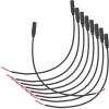 Toddmomy 10pcs Mono Female Plug Audio Cable with Open End Connector for Headphone and Microphone Repair Compatible with Headsets Speakers Lightweight and User-Friendly Design view 1