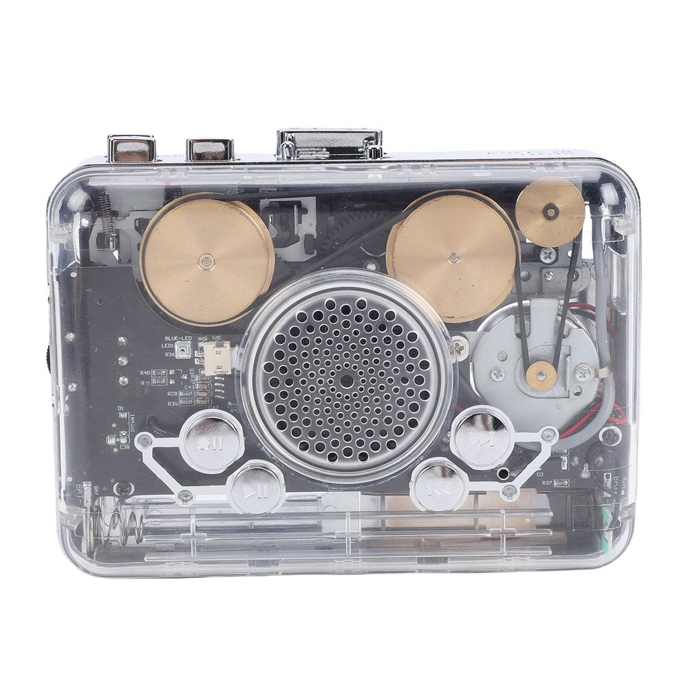 SUNGOOYUE Portable Cassette Player, Tape to MP3 Converter with USB Port and Built in Speaker, for Digital Music Conversion, Headphone Jack, Fast Forward Auto Rewind
