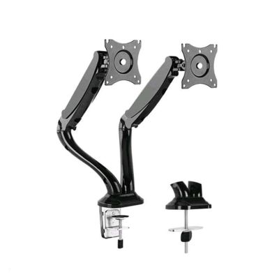 ADBWEKKF Double Arm TV LCD Monitor Desktop Mounting Bracket Art Rotating Gas Spring -