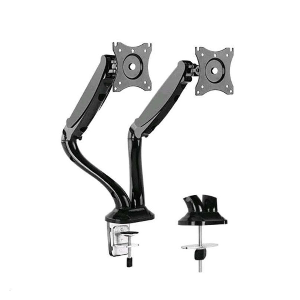 ADBWEKKF Double Arm TV LCD Monitor Desktop Mounting Bracket Art Rotating Gas Spring -