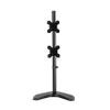 Adjustable Vertical Dual Monitor TV Desk Mount Bracket Tilt and Swivel Fits 13-27 Inch view 1
