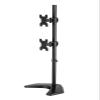 Adjustable Vertical Dual Monitor TV Desk Mount Bracket Tilt and Swivel Fits 13-27 Inch view 2