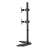 Adjustable Vertical Dual Monitor TV Desk Mount Bracket Tilt and Swivel Fits 13-27 Inch view 3