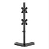 Adjustable Vertical Dual Monitor TV Desk Mount Bracket Tilt and Swivel Fits 13-27 Inch view 4