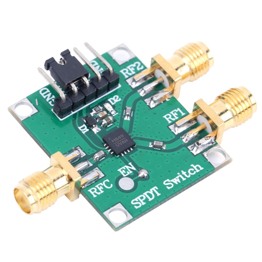 BONKZEBU 35V RF Switch Module Single Pole Double Throw Board 50Ohms Input Output Impedance SMA Interface, RF Switch Sma, RF Switch Module, RF Switch Board (HMC849)