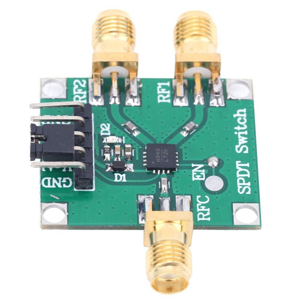 BONKZEBU 35V RF Switch Module Single Pole Double Throw Board 50Ohms Input Output Impedance SMA Interface, RF Switch Sma, RF Switch Module, RF Switch Board (HMC349)