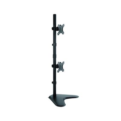 ADBWEKKF Dual Monitor Vertical Stand - 2 Computer Screen Stands 13-32 Inch Dual Displays