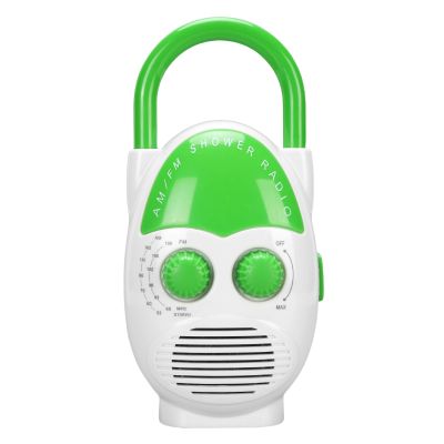 SUNGOOYUE Portable Radio, AM FM IPX5 Water Proof 500 MW Built in Speaker with Electronic Tuning, for Bathroom Kitchen Outdoor Travel Entertainment