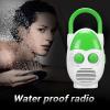 SUNGOOYUE Portable Radio, AM FM IPX5 Water Proof 500 MW Built in Speaker with Electronic Tuning, for Bathroom Kitchen Outdoor Travel Entertainment view 3