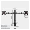 ADBWEKKF Desktop Dual Monitor Stand Arm Mechanical Arm Load 2-9 kg Computer Monitor Stand Arm Suitable for 13-27 Inch Screen Monitor Support view 3