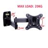 ADBWEKKF 10" 24" 30" Full Motion Retractable and Rotating LED TV Wall Mount Bracket Installation(LCD-112) view 2