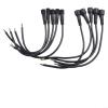 5 Pairs IP65 Waterproof 2/3-Pin 22AWG Wire LED Male and Female Cable Connector for DC 12V Surveillance Camera, 40cm Total Length per Pair(2PIN) view 1