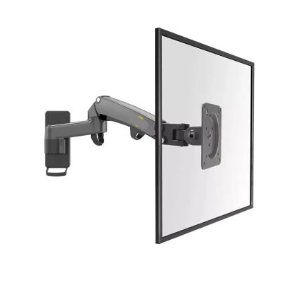 ADBWEKKF 3-12kg Aluminum Gas Spring Monitor TV Wall Bracket Full Motion 2 Arm 24"-35" Bracket Monitor Stand(F150 Matte charcoal)