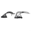 5 Pairs IP65 Waterproof 2/3-Pin 22AWG Wire LED Male and Female Cable Connector for DC 12V Surveillance Camera, 40cm Total Length per Pair(3PIN) view 1