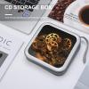 LOKLNEYK Cool Gears DVD Case Large Storage Disc Wallet Bag Portable Zipper CD Case Holder CD Organizer Wallet 48 Capacity Hard Plastic DVD Cases for Car Home Travel view 4
