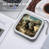 LOKLNEYK Dachshund Dog Bento DVD Case Large Storage Disc Wallet Bag Portable Zipper CD Case Holder CD Organizer Wallet 48 Capacity Hard Plastic DVD Cases for Car Home Travel view 4