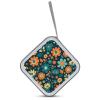 LOKLNEYK With Floral Pattern DVD Case Large Storage Disc Wallet Bag Portable Zipper CD Case Holder CD Organizer Wallet 48 Capacity Hard Plastic DVD Cases for Car Home Travel view 3