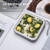 LOKLNEYK Lemon DVD Case Large Storage Disc Wallet Bag Portable Zipper CD Case Holder CD Organizer Wallet 48 Capacity Hard Plastic DVD Cases for Car Home Travel view 4