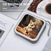 LOKLNEYK Corgi Dog DVD Case Large Storage Disc Wallet Bag Portable Zipper CD Case Holder CD Organizer Wallet 48 Capacity Hard Plastic DVD Cases for Car Home Travel view 4