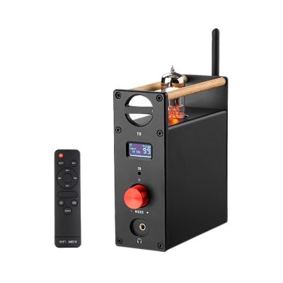 1pc T8 Audio Tube Amplifier Pre-Amplifier Decoder HiFi Preamp Headphone Amp USB DAC Optical Coaxial Input