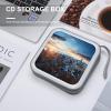 LOKLNEYK New York City Skyline DVD Case Large Storage Disc Wallet Bag Portable Zipper CD Case Holder CD Organizer Wallet 48 Capacity Hard Plastic DVD Cases for Car Home Travel view 4