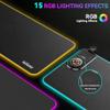 HomeBeyond RGB Gaming Mouse Pad, Wireless Charging Mouse Mat Fast Charging for Phones Earbuds & Apple Watch, 15 Dynamic Lighting Modes, 31.5''x11.8'' Large Keyboard Pad with Magnetic Phone Holder view 3