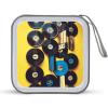 LOKLNEYK Vinyl Records And Tapes DVD Case Large Storage Disc Wallet Bag Portable Zipper CD Case Holder CD Organizer Wallet 48 Capacity Hard Plastic DVD Cases for Car Home Travel view 1