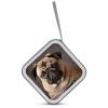 LOKLNEYK Animal Pug Dog DVD Case Large Storage Disc Wallet Bag Portable Zipper CD Case Holder CD Organizer Wallet 48 Capacity Hard Plastic DVD Cases for Car Home Travel view 3