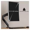 ADBWEKKF Single Monitor Arm Adjustable Gas Spring Single Monitor Stand Full Motion Rotating Single Monitor Stand for Home Office(White) view 3