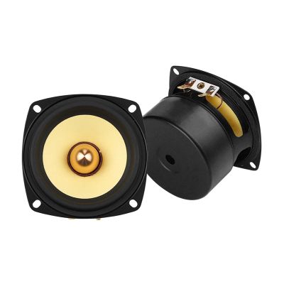 2Pcs 3 Inch 4/8 Ohm 25W Speaker Full Range Audio DIY Audio Bookshelf Speakers Round Sqaure Home Sound Theater Amplifier(8 Ohm 15W Square)