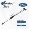 MECCANIXITY 2PCS USB to 4 Pin Fan Adapter 5V PWM to USB Adapter Cable with ON/Off Switch and 2-Way Splitter 11.8" for Computer PWM PC Fan Controller view 2
