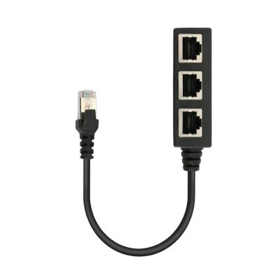 3+1 RJ45 Splitter LAN Ethernet Network RJ45 Connector Extender Adapter(1 to 3)