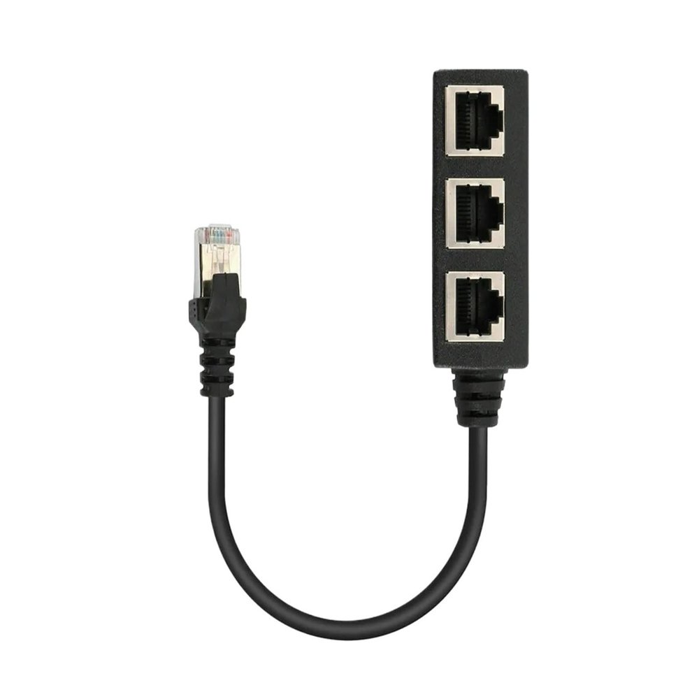 3+1 RJ45 Splitter LAN Ethernet Network RJ45 Connector Extender Adapter(1 to 3)