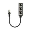 3+1 RJ45 Splitter LAN Ethernet Network RJ45 Connector Extender Adapter(1 to 3) view 1