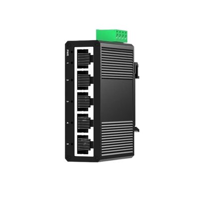 5-Port Gigabit Industrial Switch 1000Mbps DIN Rail Mount