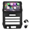 9 Inch Car Radio Stereo Upgrade for Ford F150 2009-2014 with Wireless CarPlay/Android Auto Support GPS Bluetooth WiFi FM/RDS AHD Backup Camera 2+64G view 1