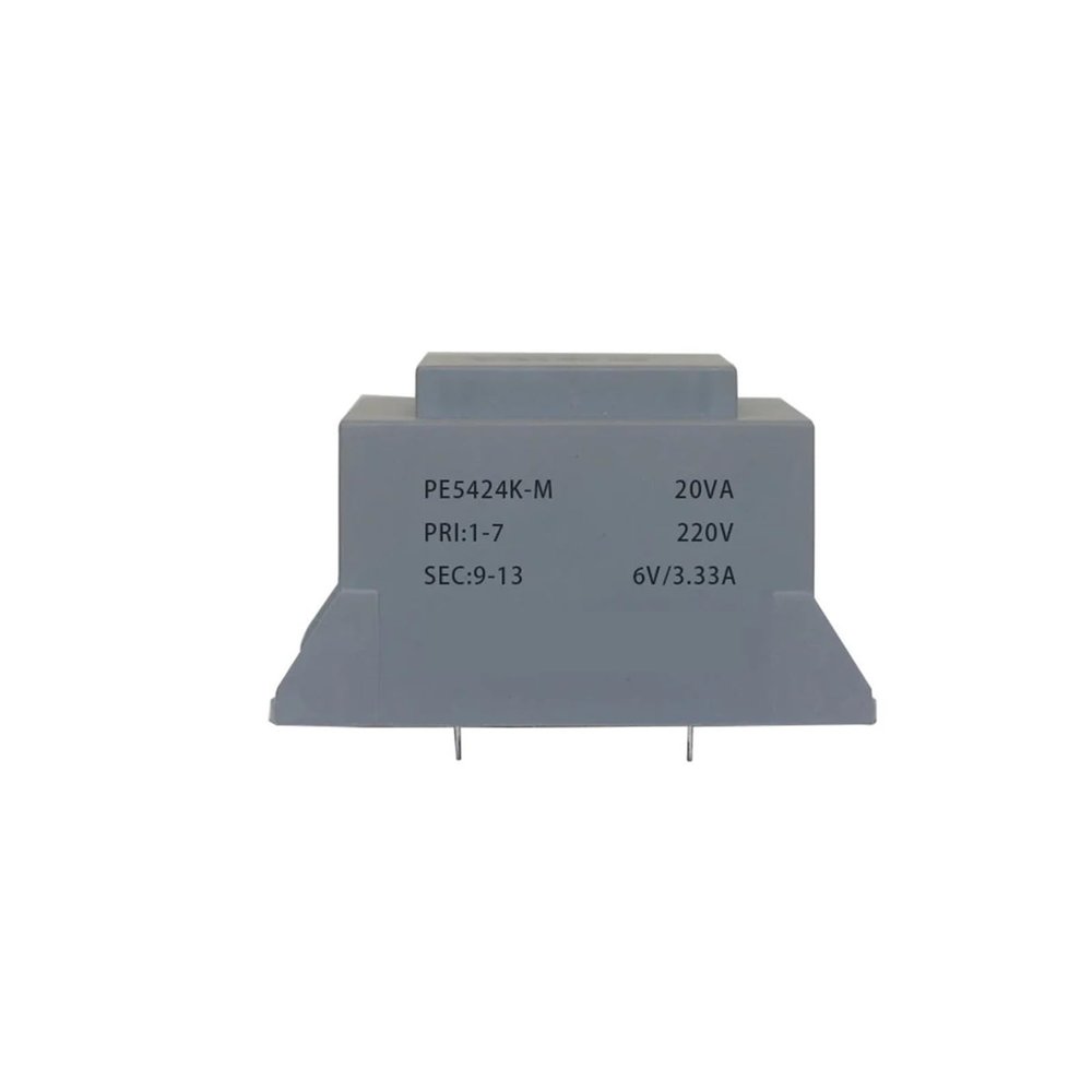 PE5424K-M 20VA 110V-380V / 6V/7.5V/9V/12V/15V/18V/24V Encapsulated Safety Isolation Transformer PCB Welding 1Pcs(20VA-380V-15Vx2)