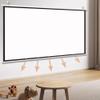 BTBZGFGNYU Home Movie Screen Manual Pull Down Projector Screen 50in 60in 72in HD Projection Screen Portable Projector Movies Screens for Home Theater(4:3,30inch) view 1