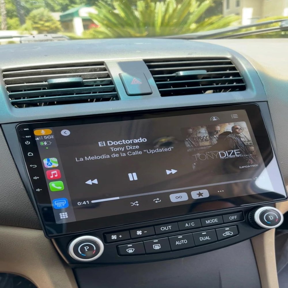 10" Touch Screen Car Radio Stereo for Honda Accord 2003-2007 with Wireless CarPlay Android Auto Bluetooth GPS Navigator AHD Backup Camera FM/Voice Assistant/SWC 2+64G