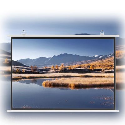 BTBZGFGNYU 50 Inch Projector Screen Pull Down, 16:9 Portable Projector Screen Home Theater Projection Screen Hanging/Wall Movie Screen(50inch(4:3))