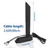 HSSDTECH 2.4G/5G/6G WiFi 6E Antenna Cable for MSI MAG B650 B760 Tomahawk/MEG Z490 GODLIKE Gaming/MEG Z590 Z390 Z690 Unify/MPG Z690 Edge/MPG Z790 Z490M X570S X570/MPG Z690 Force Magnetic Base view 3