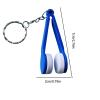 Portable Glasses Cleaner Tool, 7x2cm PVC Fingerprint Eraser with Keychain, No-Scratch Lens and Screen Cleaner for Sunglasses, Spectacles, Eyewear Accessories view 3