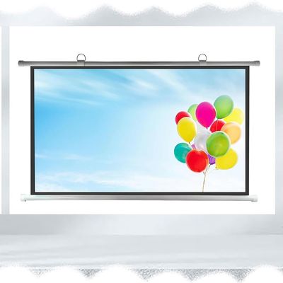 BTBZGFGNYU Outdoor Projector Screen 40" 50" 60" 72" Projection Screen Manual Pull Down, Hanging Movie Screen 16:9 Home Theater Screen(50inch(4:3))