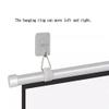 BTBZGFGNYU Manual Pull Down Projector Screen 30in 40in 50in Projection Screen Roll Up, Wall Mounted Ceiling Projection Screen for Home Theater, Office(50inch(16:9)) view 2