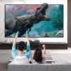 60-92 Inch 16:9 Projector Screen Fixed Frame, Supports 4K Ultra HD 3D Grey Projection Movies Screen with Aluminum Ultra-Narrow Bezel(92in) view 2