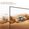 60-92 Inch 16:9 Projector Screen Fixed Frame, Supports 4K Ultra HD 3D Grey Projection Movies Screen with Aluminum Ultra-Narrow Bezel(92in) view 4