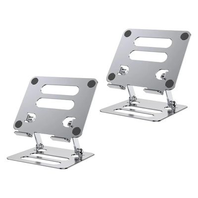APIMKLF Portable Aluminum Alloy Foldable Holder - Universal Adjustable(2PCS Silver)